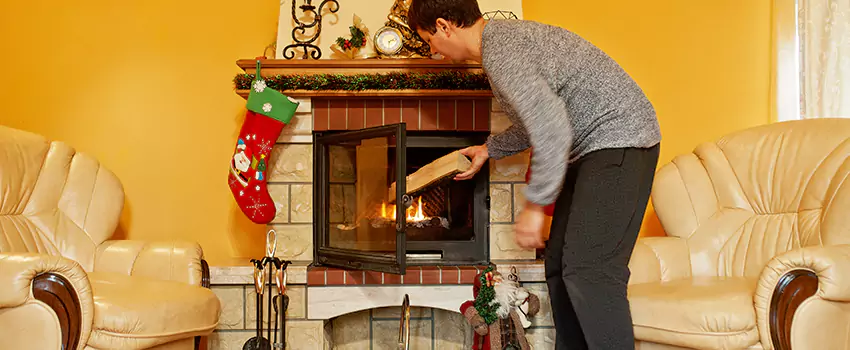 Rusted Metal Fireplace Restoration in Lincoln Estates, Florida
